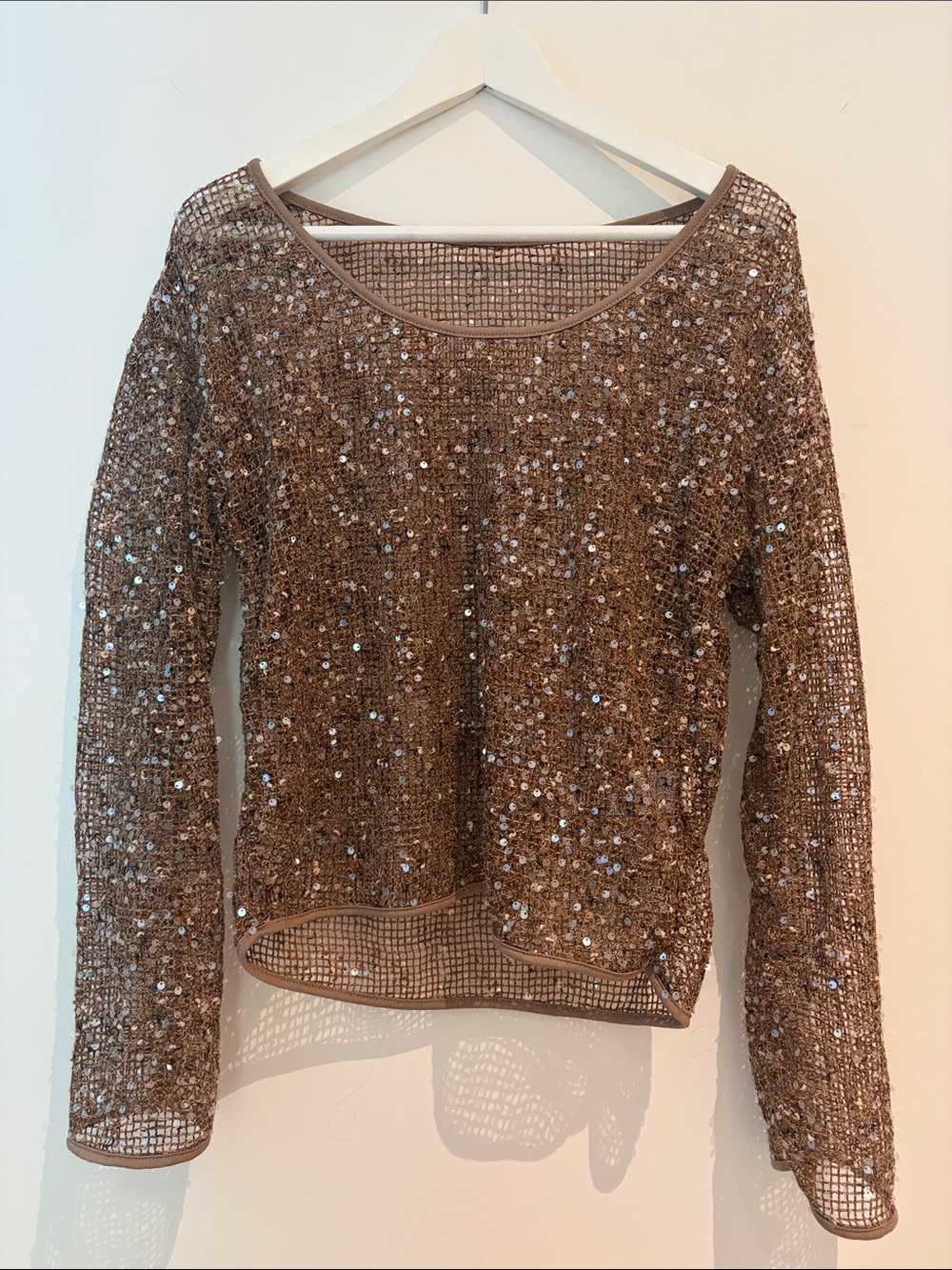 Sheer Sequin Top